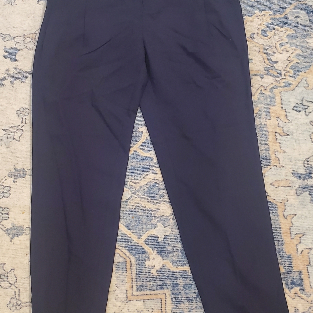 Everlane Women's Navy Dress Pants - Slim Tailored